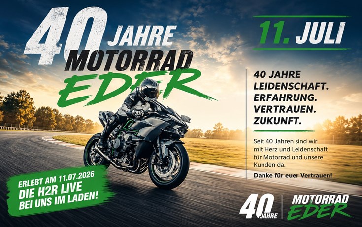 40 Jahre Motorrad Eder in Augsburg