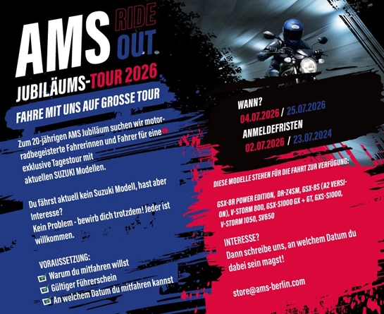 AMS RIDE OUT - Jubiläums-Tour