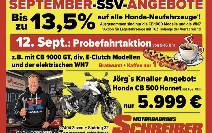 Probefahrt Aktion SSV September 2026