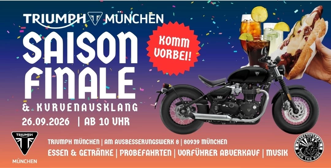 Saisonfinale & Kurvenausklang 2026 bei Triumph München