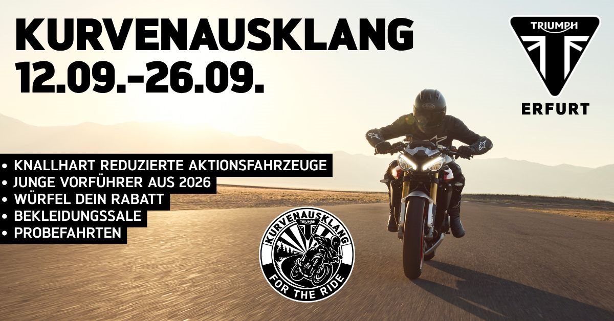 KURVENAUSKLANG BEI TRIUMPH ERFURT