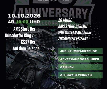 Motorrad Termin 20 Jahre AMS Feier