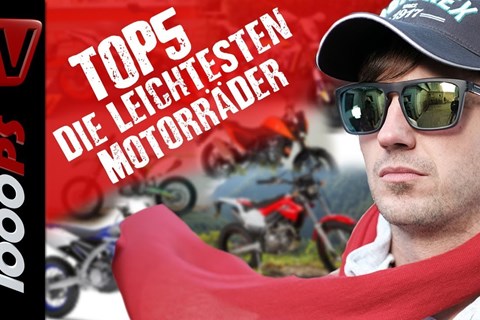 Top 5 - Die leichtesten Motorräder die richtig leiwand fahren
