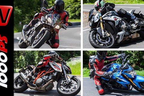 Nakedbike Test 2015 - Aprilia Tuono, KTM 1290 Super Duke, BMW S1000R, Suzuki GSX-S 1000