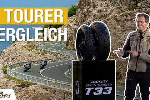 5 Reisemotorräder im Vergleich - Bridgestone T33 im Praxistest