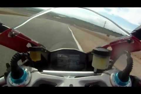 Ducati 1199 Panigale S onboard video at Racetrack Alcarraz