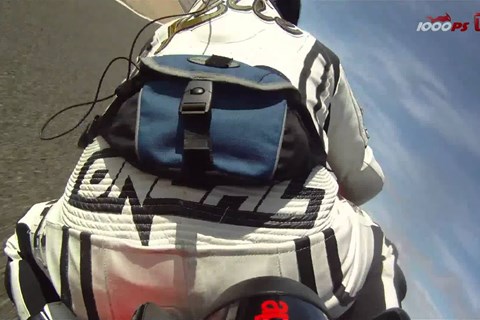 Aprilia RSV4 Factory APRC onboard video at Racetrack Alcarraz