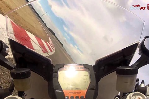 KTM RC8R onboard video at Racetrack Alcarraz