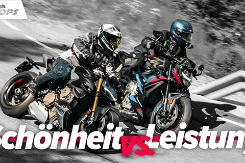 Hyper Hyper in den Alpen! BMW M 1000 R vs. Ducati Streetfighter V4 S im engen Winkelwerk