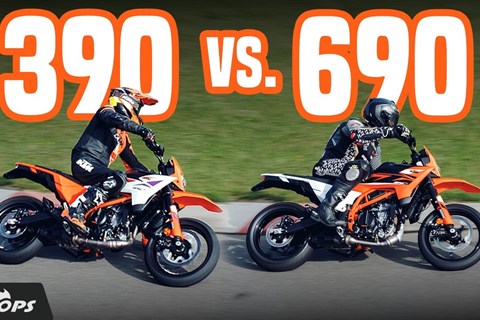 KTM 390 SMC-R vs. 690 SMC-R – Wie viel Supermoto braucht man wirklich?