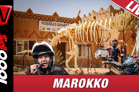 Marokko Motorradreise - 1000PS Live - Die Motorradtalkshow mit World Spins as fast as we ride