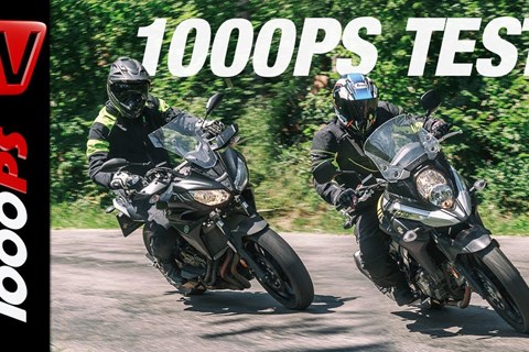 1000PS Test - Suzuki V-Strom 650 & Yamaha Tracer 700 auf Schotter und Straße