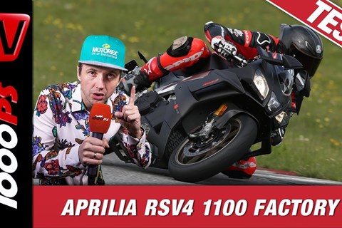 Aprilia RSV4 1100 Factory 2019 Trackday Test Rennstrecke Brünn