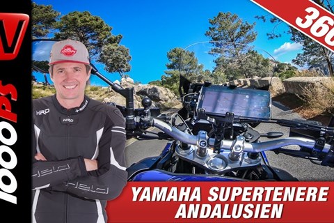 360 Degree - Yamaha Supertenere Andalucia  - Ronda - Onboard Motorcycle Virtual Reality