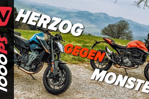 Ducati Monster gegen KTM 890 Duke Vergleich - Wer holt sich die Krone?