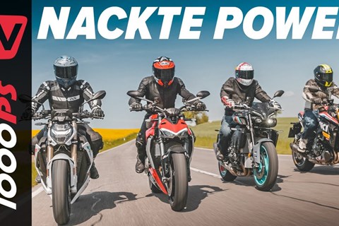 Power Naked Bike Vergleich 2022 | Streetfighter V2 vs. S 1000 R vs. GSX-S1000 vs. MT-10