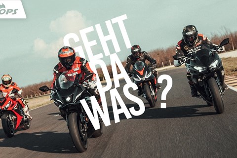 Supersport zum Spartarif! Honda CBR650R vs Kawasaki Ninja 650 vs Aprilia RS660 vs Yamaha R7