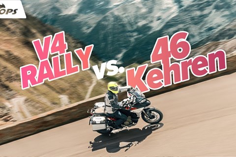 Zu fett für die Stilfser-Kehren? Ducati Multistrada V4 Rally Alpen-Test 2023