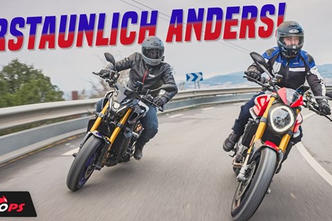 Duell der spaßigen SP(-ort)-Bikes - Ducati Monster SP vs. Yamaha MT-09 SP Vergleich & Test 2023