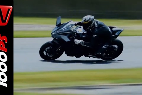 Kawasaki Ninja H2 R- First Tracktest + Sound