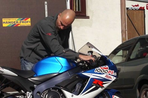 Suzuki GSX R 600 Soundcheck ohne Auspuff(no exhaust)