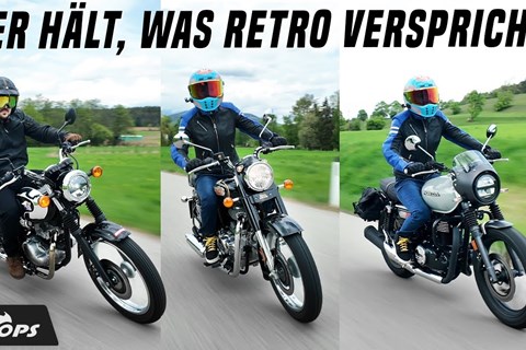 Honda GB350 vs Kawasaki Meguro S1 vs. Royal Enfield Bullet 350  - Retro‑Trio im Vergleich