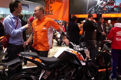 Premiere KTM 125 Duke ABS Eicma 2013