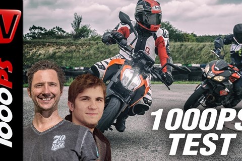 KTM 125 Duke vs Aprilia Tuono 125 2017 Vergleich Test Track+Street, Speed, Bremsen, Beschleunigung