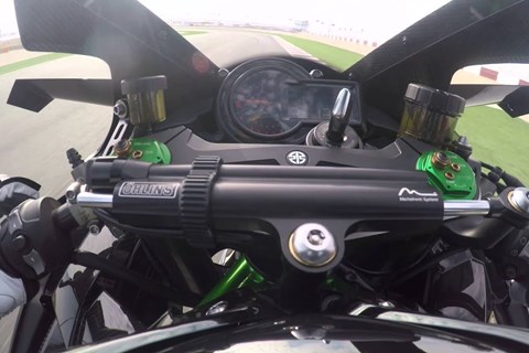 Kawasaki Ninja H2 R onboard Lap - Losail Circuit - 300 km/h - 326 PS