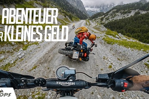 Wie viel Abenteuer steckt in kleinen Scramblern? Günstige Scrambler auf wilder Alpen-Motorrad-Reise