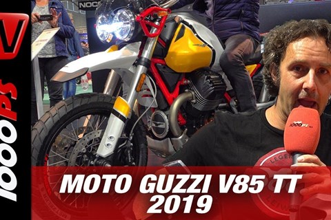 Reiseenduro Bereicherung - Moto Guzzi V85 TT auf der INTERMOT