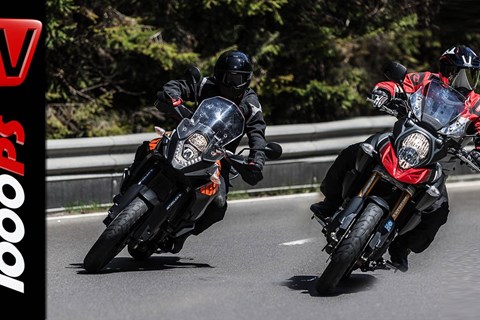 Vergleich: Suzuki V Strom 1000 vs  KTM 1050 Adventure Test  | Action Fazit