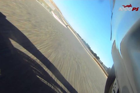 BMW HP4 mit DDC Onboard Runde Almeria