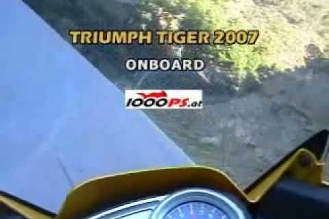 Triumph Tiger 1050 onboard test ride / Testfahrt mit Kamera