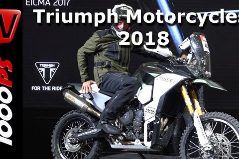 Triumph Motorcycles 2018 - Moto 2 Daytona Sound, New Tiger 800 and Tiger 1200 XC Models