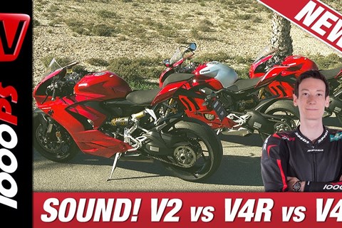 Ducati Panigale Soundcheck! Vergleich V2 vs. V4S vs. V4R