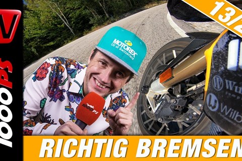 Bremsen in der Kurve - Motorrad fahren lernen 13/20