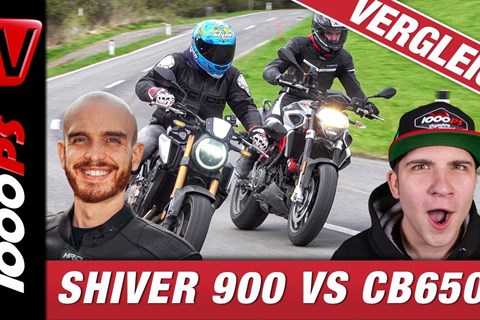 Honda CB650R vs. Aprilia Shiver 900 Vergleich - wie viele Zylinder gewinnen die Mittelklasse?