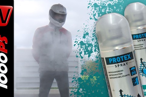 Motorex Protex - Imprägnierspray im Test - Motorradbekleidung wasserdicht machen