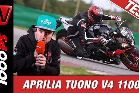 Aprilia Tuono V4 1100 Factory Test Rennstrecke - Fahrfreude pur!