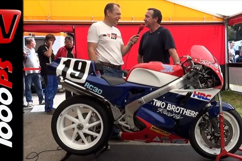 Freddie Spencer - GP Schwanenstadt, Honda RC 30, Interview