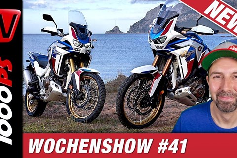 Triumph Street Triple RS, Honda Africa Twin 2020, Kawa Z H2, Husky Nuda 900 - 1000PS Wochenshow #41