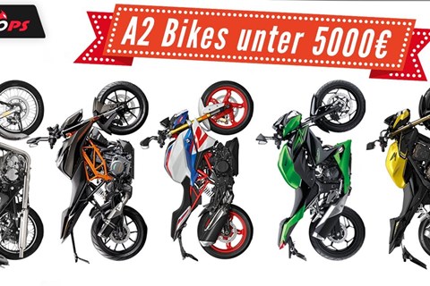 Viel Motorrad für dein Geld - A2 Naked Bikes bis 5.000 Euro