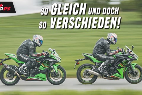 Kawasaki Ninja ZX-4RR vs. Ninja 650 Landstraßen-Test 2024