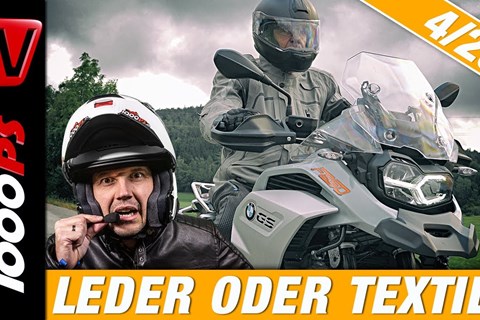 Ausrüstung und Sicherheit! Welche Motorradbekleidung passt für meine Anforderung? Leder oder Textil?