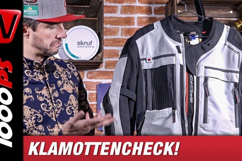 Textilkombi für Motorrad im Einsatz - Held Atacama Test