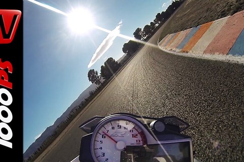 BMW S 1000 R Rennstrecke Onboard - BMW Motorrad Testcamp Almeria 2014