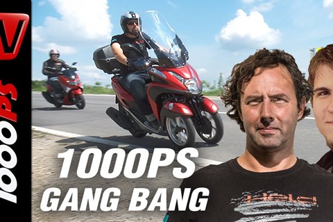 1000PS Test - Yamaha NMax vs. Tricity - Zwei- oder Dreirad?