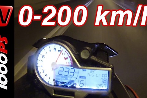 0-200km/h | BMW S1000R-2014 | Beschleunigungsvideo