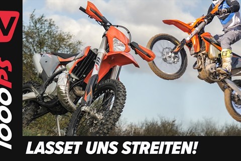 2 Takt oder 4 Takt Enduro: Welche ist besser? KTM 300 EXC vs 350 Vergleichs Test 2021